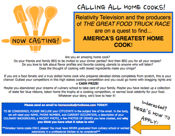 HOME COOKS FLYER